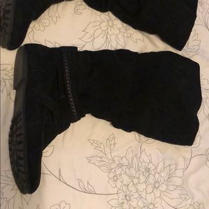 Black tall boots
